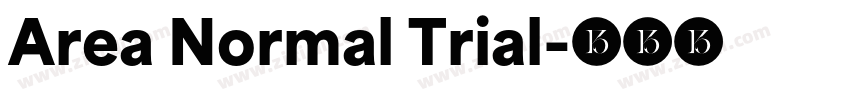 Area Normal Trial字体转换